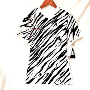 Mens Nike Dri-Fit SP21 ISR RARE SAMPLE Zebra Print Shirt Size Medium NWT
